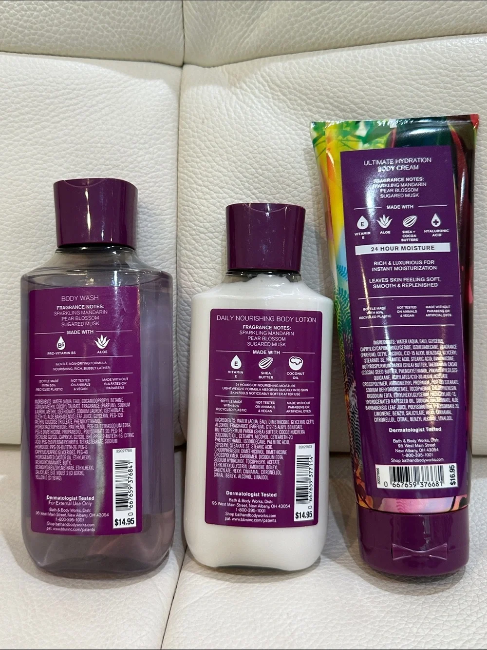 Bath & Body Works Into the Wild Body Wash , Lotion and Cream 3 Pieces Set
